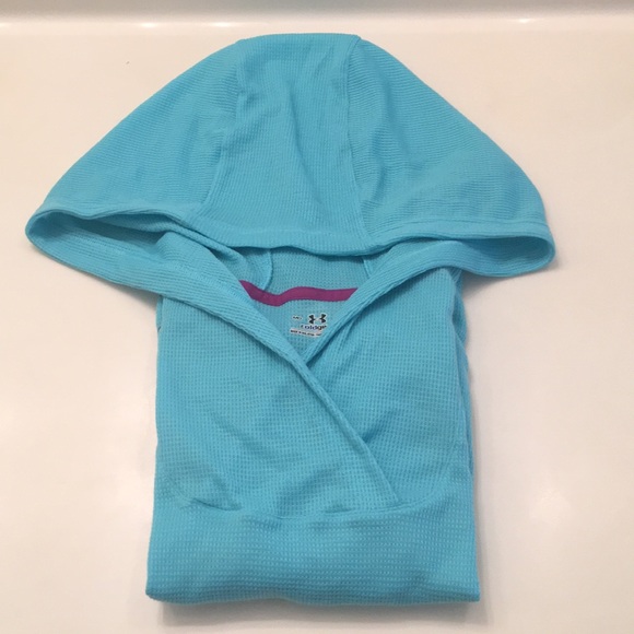 Under Armour Waffle Hoodie women’s Top RARE - Picture 2 of 8